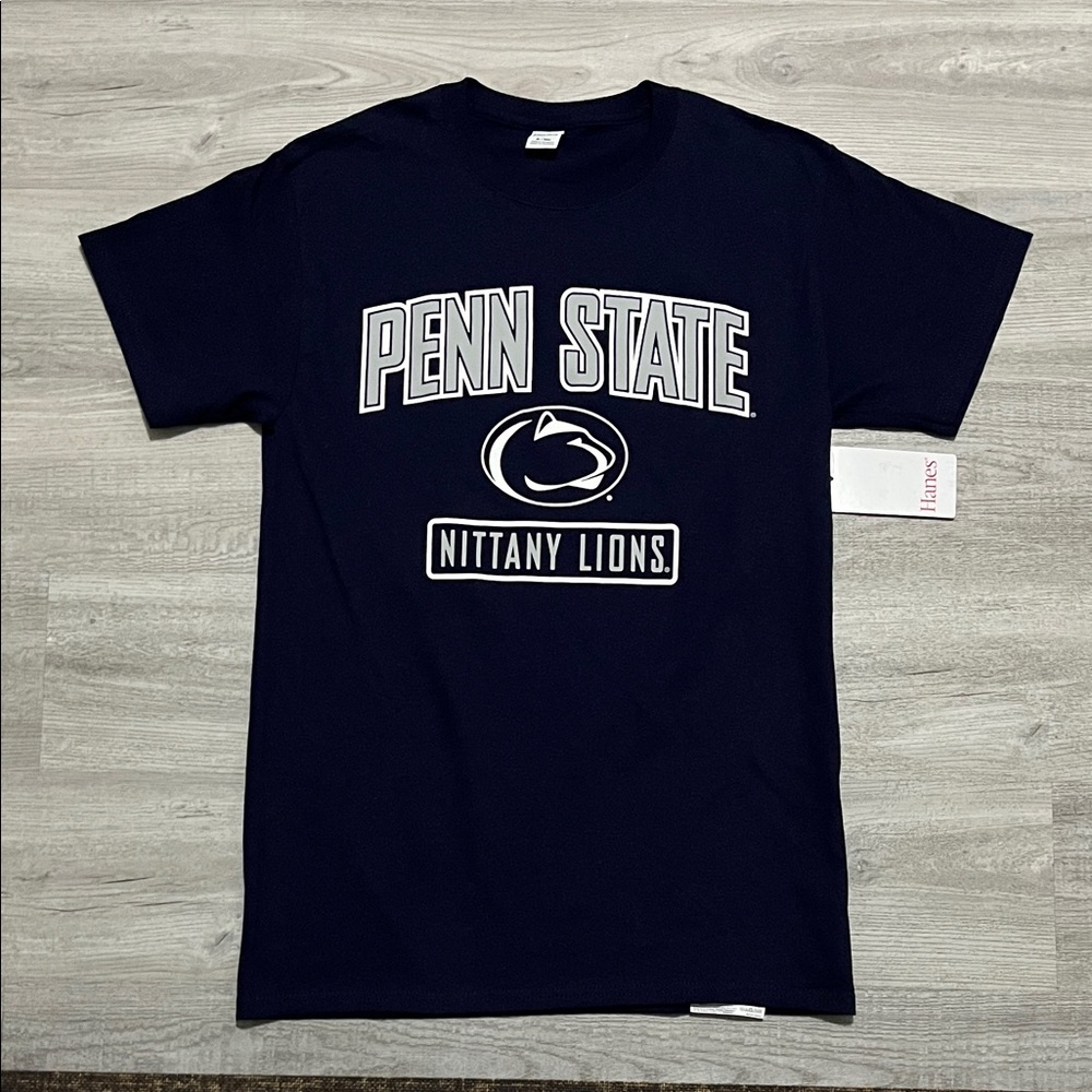 NWT Penn State Nittany Lions Navy Blue Hanes T-Shirt
